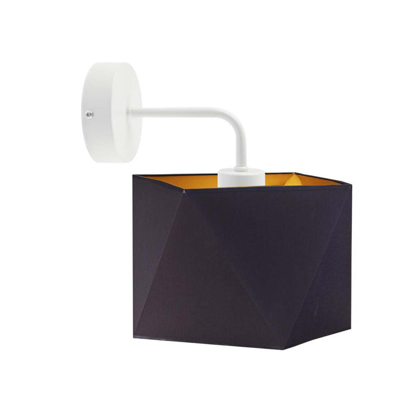 Fausley Armed Sconce, White, Brown