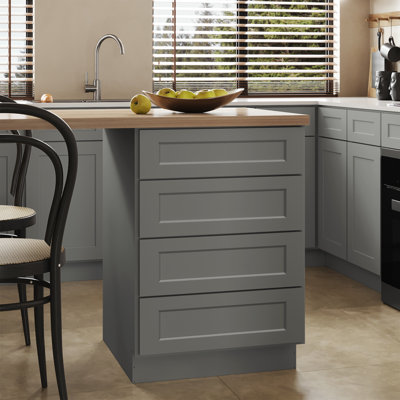 Hardwood Ready-to-Assemble Plywood Standard Drawer Base Cabinet