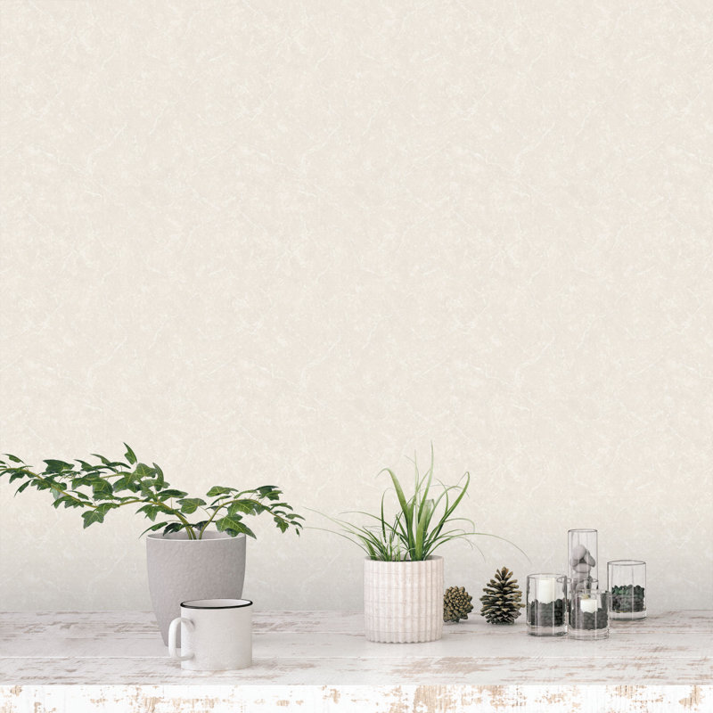Ollinger 10.05m x 53cm Matte Wallpaper Roll, Cream
