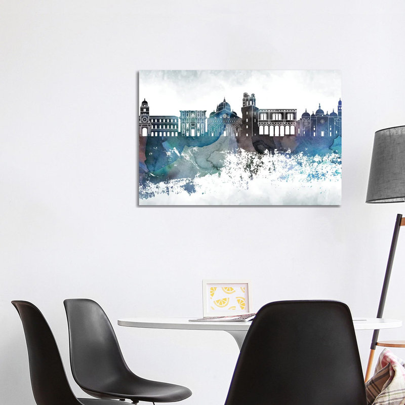Padua Bluish Skyline by WallDecorAddict - Wrapped Canvas Print, 101.6 cm H x 66.04 cm W