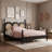 Queen Platform Bed with Headboard-1112058907