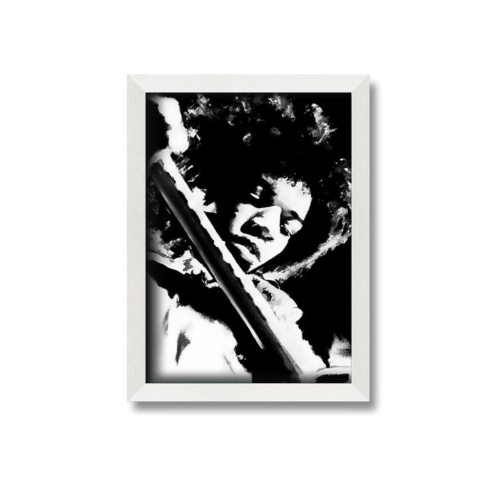 Jimi Hendrix Gitarrenlegende Gerahmter Druck