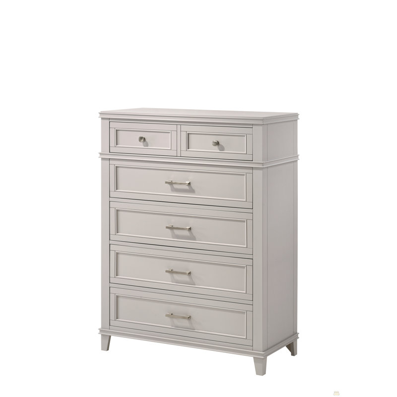 Commode 5 tiroirs, Gris