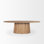 Jovani 94" Solid Dark Brown Mango Wood Oval Dining Table
