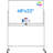 Large Rolling White Board Easel On Wheel, Maxtek 48X32 Inches Double-Sided Mobile Whiteboard, Reversible Magnetic Dry Erase Board Easel Standing Whiteboard On Wheels For Home Office Classroom-100508413
