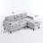Convertible Combination Sofa With Footstools