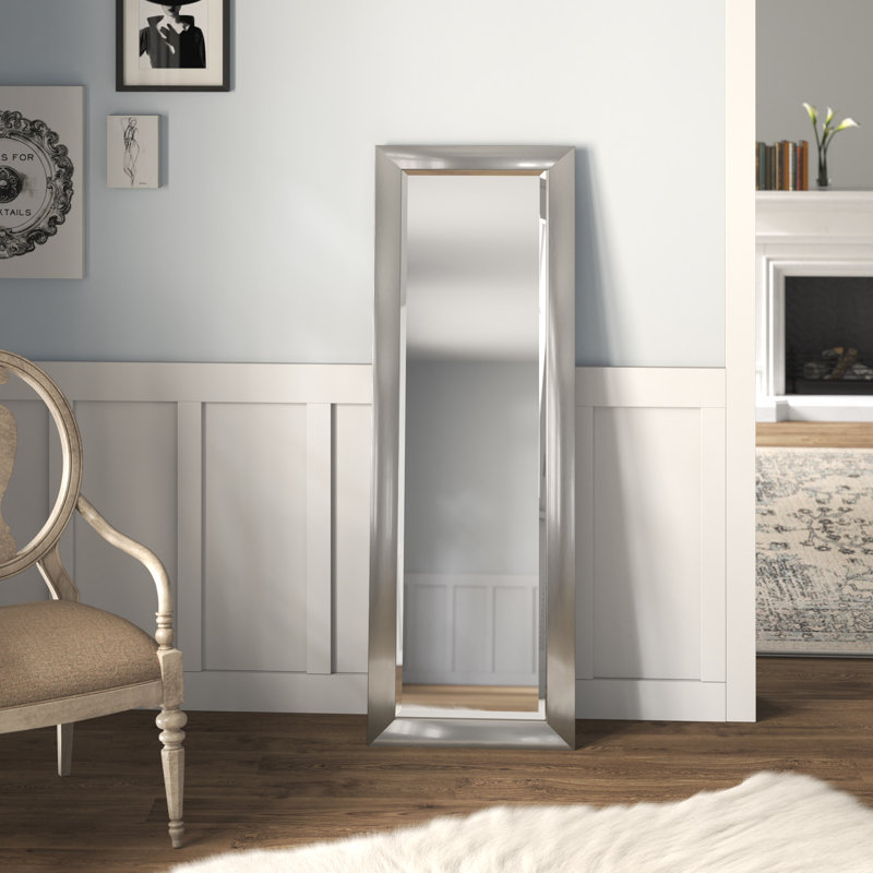 Miroir pleine grandeur Henslee, Argent, H 59,5 po x l 20,5 po