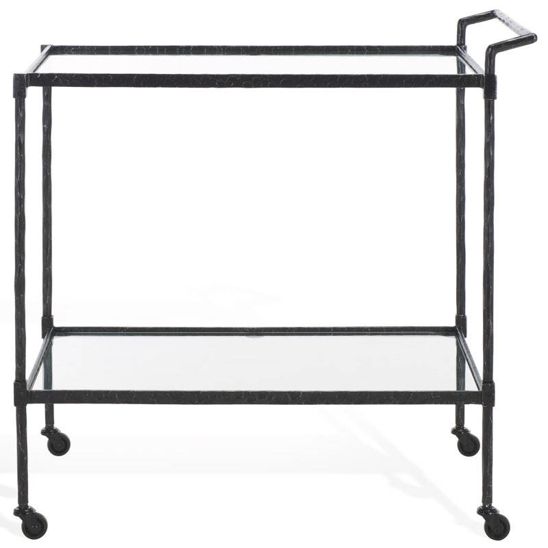 Isabellina Metal and Glass Bar Cart