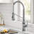 KRAUS Allyn Commercial Style 2-Function Single Handle Pull Down Kitchen Faucet-106378539