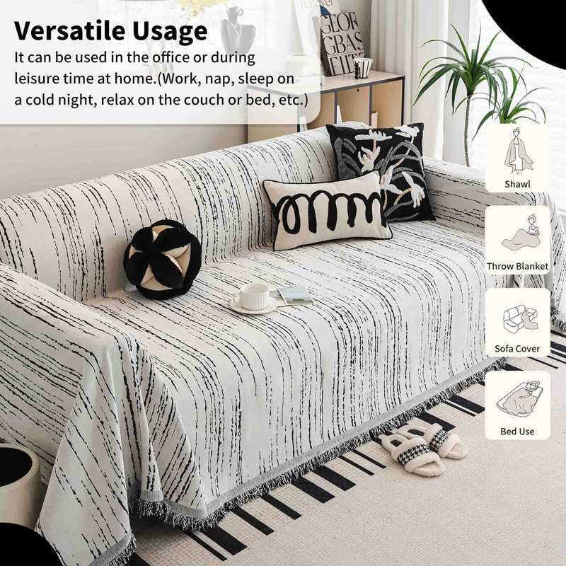 Sofa Slipcover, White