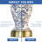 22” Blue White Porcelain Jar Lamp Set With Brass Base(Set Of 2)