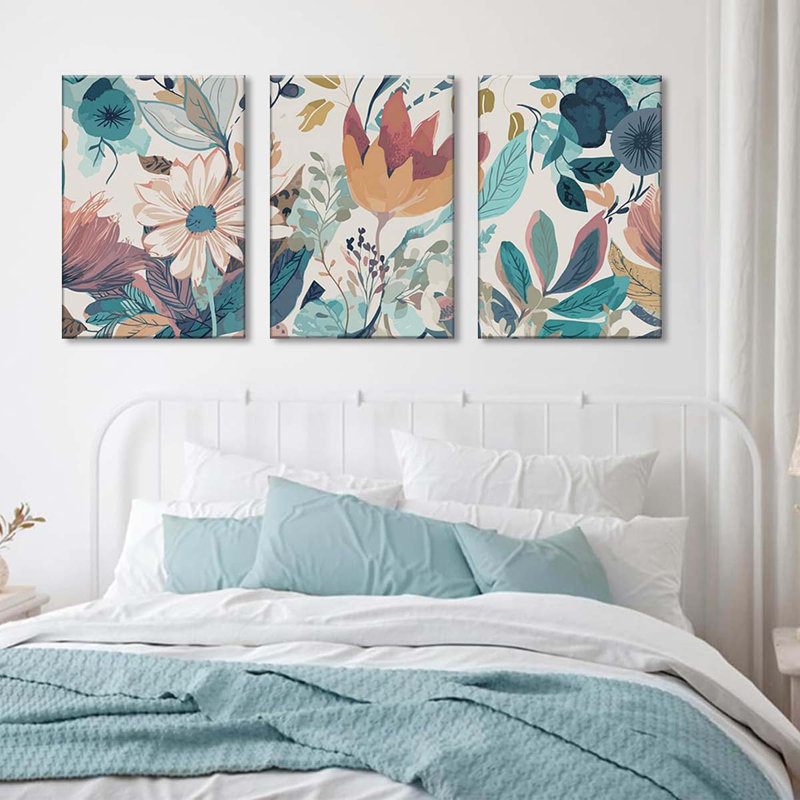 3 Piece Wrapped Canvas Print, 40 cm H x 60 cm W
