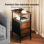 48cm W Manufactured Wood Bedside Table
