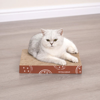 Grattoir en carton Petpals - H 12 po, paquet de quatre, remplaçable, grattoir en carton