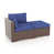 Coussin bleu marine / structure brune est en rupture de stock sélectionné