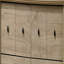Commode 6 tiroirs l 57 po avec poignées noires-587601083