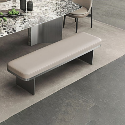 Banc rembourré en similicuir