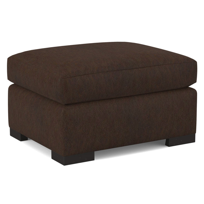 Square Ottoman, Applause Choco Suisse, Weathered Gray