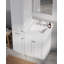 Disar 39'' Single Bathroom Vanity With Left Linen Tall Cabinet Dovetail Solid Wood Drawer Carrara Quartz Top-111107794