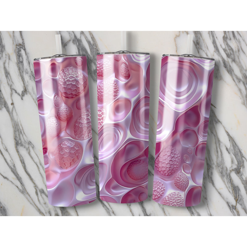 Choose Handmade Tumblers 591ml Vacuum Insulated Stainless Steel (18/8) Travel Tumbler with Straw