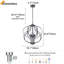 Luminaire suspendu style globe 4 lumières Farmhouse