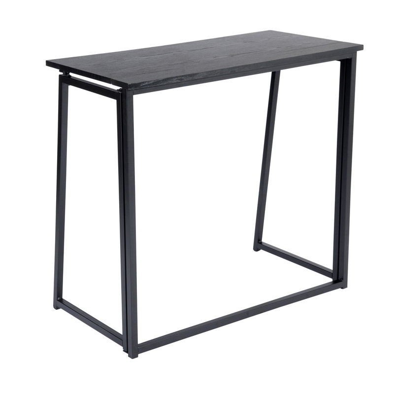 Folding Desk, Space Saving Computer Table Compact Writing Workstation Study Desk for Home Office Small Space, 31.5 Inches Foldable Table Simple Home Office Desk, Oak