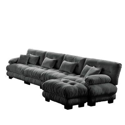 Comfortable Modular Sofa with Storage and Ergonomic Design for Living Room