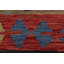 Tapis géométrique beige / orange / noir en laine fabriqué à la main 6 pi x 7 pi 11 po Madee