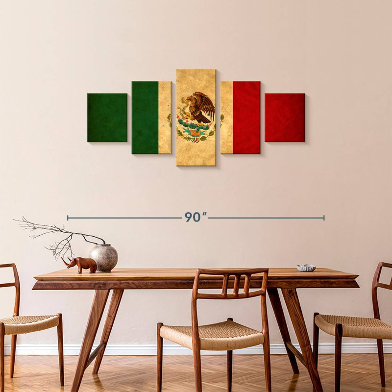 Mexican Flag, 34" H x 74" W