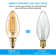 40 Watt Equivalent B11 E12/Candelabra Dimmable 2200K LED Bulb