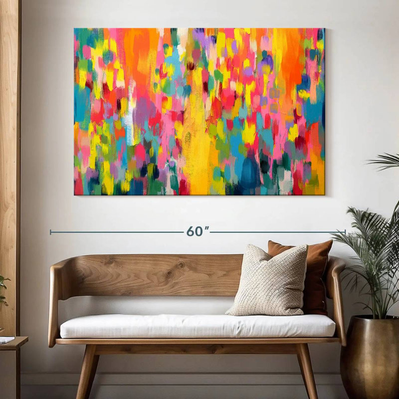 Avery Abstract Vibrant Mix I, H 34 po x l 51 po