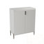 Armoire à vin en bois avec portes doubles et pieds en métal-1315451861