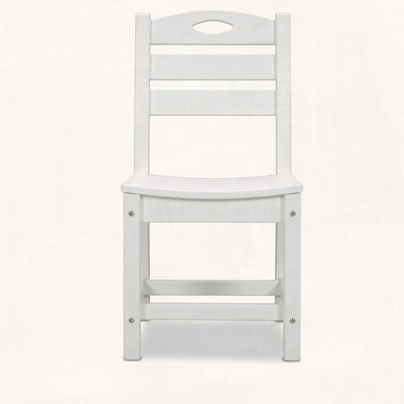 Ensemble de 2 chaises de salle à manger en HDPE, Blanc