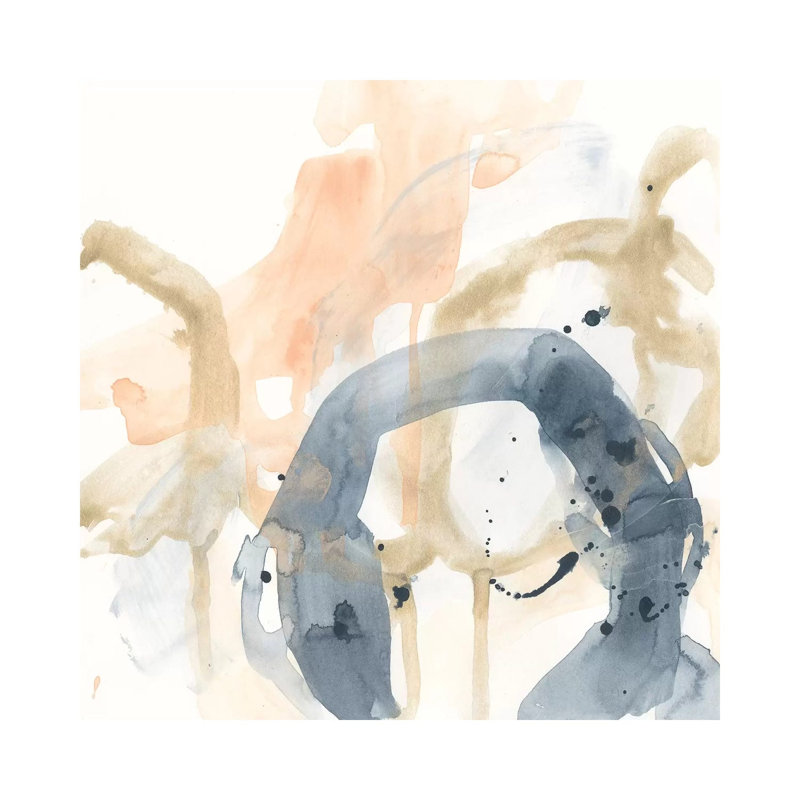 Liquid Blueprint IX by June Erica Vess - Wrapped Canvas Print, 45.72 cm H x 45.72 cm W