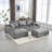Chenille Upholstered U-Shape Sectional Sofa - Modular Sofa Collection-106599084