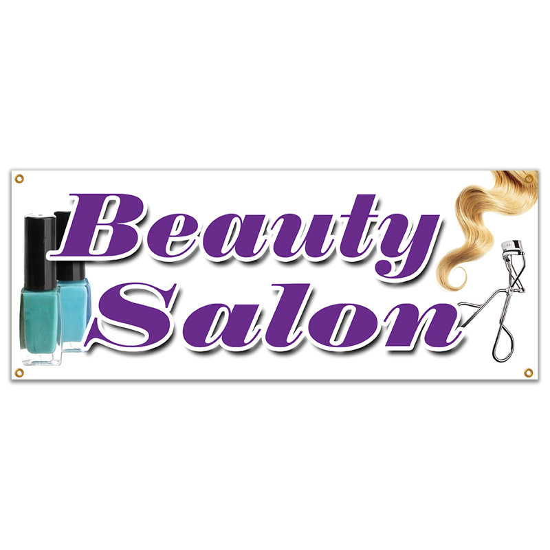 BEAUTY SALON BANNER SIGN hairdresser stylist colorist color haircuts