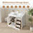 Riverford 36'' Fully Assembled Single Bathroom Vanity With Solid Surface White Granite Top-1432296018-1432296017
