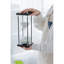 Sablier 4,3 x 4,3 x 12 po avec cadre en bois, blanc