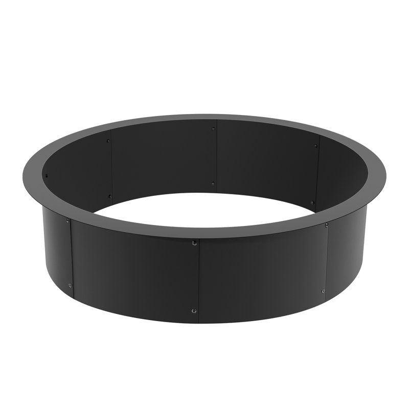 Round Smokeless Outdoor Fireplace, 31.2cm H x 43.8cm W x 16cm D