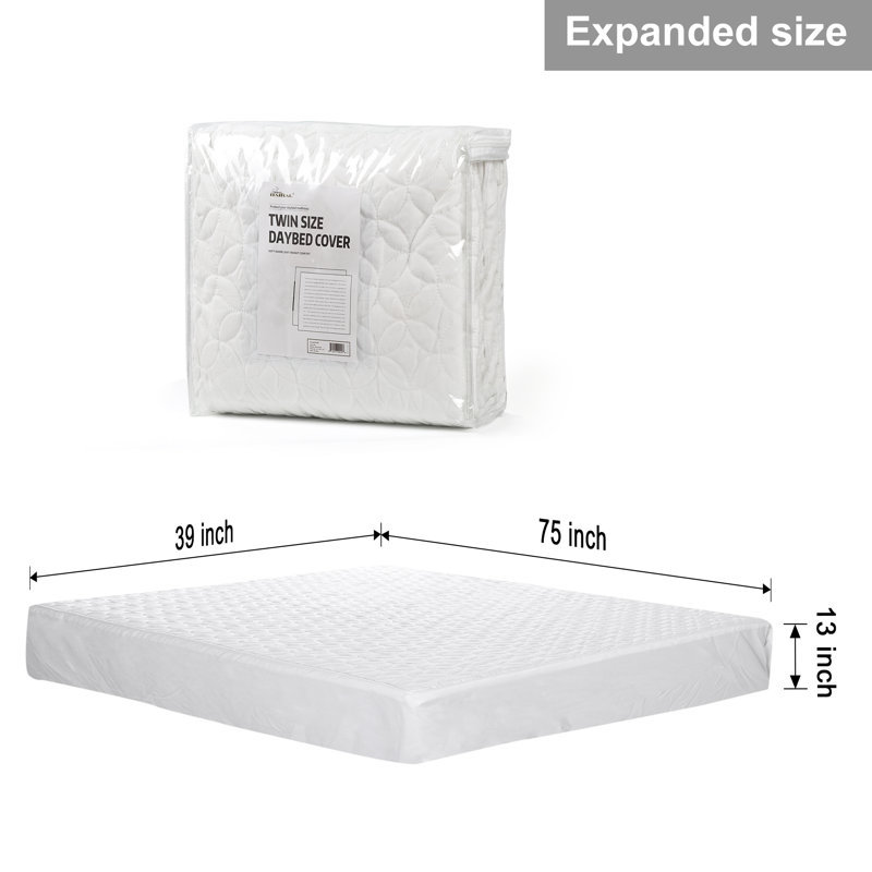 Couvre-lit / couvre-lit en microfibre, Blanc