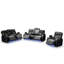 Masseur inclinable électrique 2 pièces Featherstone avec haut-parleur à DEL et Bluetooth en noir -806057164-1050210785