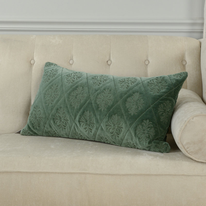 Coussin en coton, Polyester, Vert