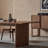 Solid wood dining table and chair set