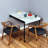 Multi-Functional Murphy Wall Table with Bookshelf – Space-Saving Foldable Table for Small Spaces, Tiny Homes & Caravans-88780596
