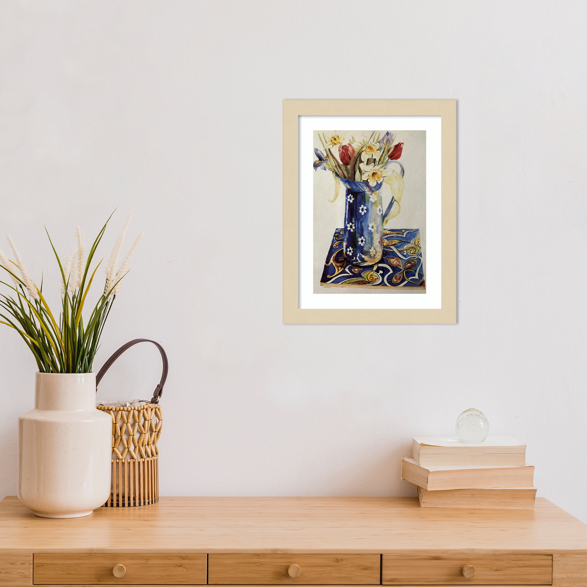 Tulips by Thewsey Joan, 13" H x 10" W, Brown