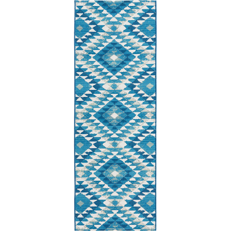 Outdoor Concord Area Rug Sky Color, Runner 2'7" x 5'3"