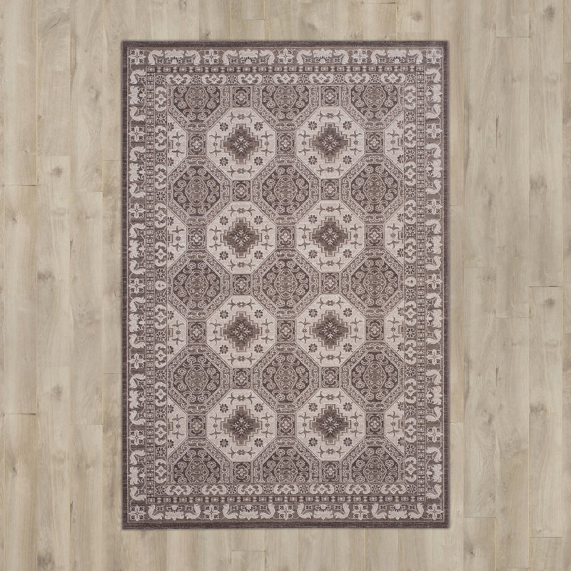 Guththorm Performance Oriental Rug, Rectangle 6'7" x 9'