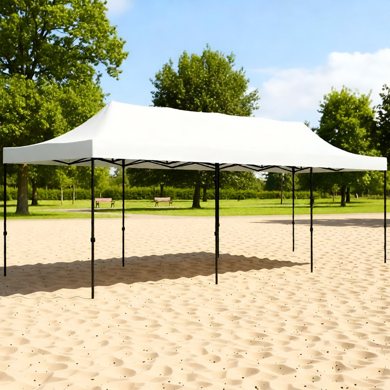 Auvent pop-up avec sac de transport et sacs de sable pour les fêtes