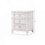 Table de chevet 3 tiroirs blanche