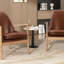 Ensemble de 2 chaises d'appoint en cuir PU U-Can, fauteuil Mid-Century Modern